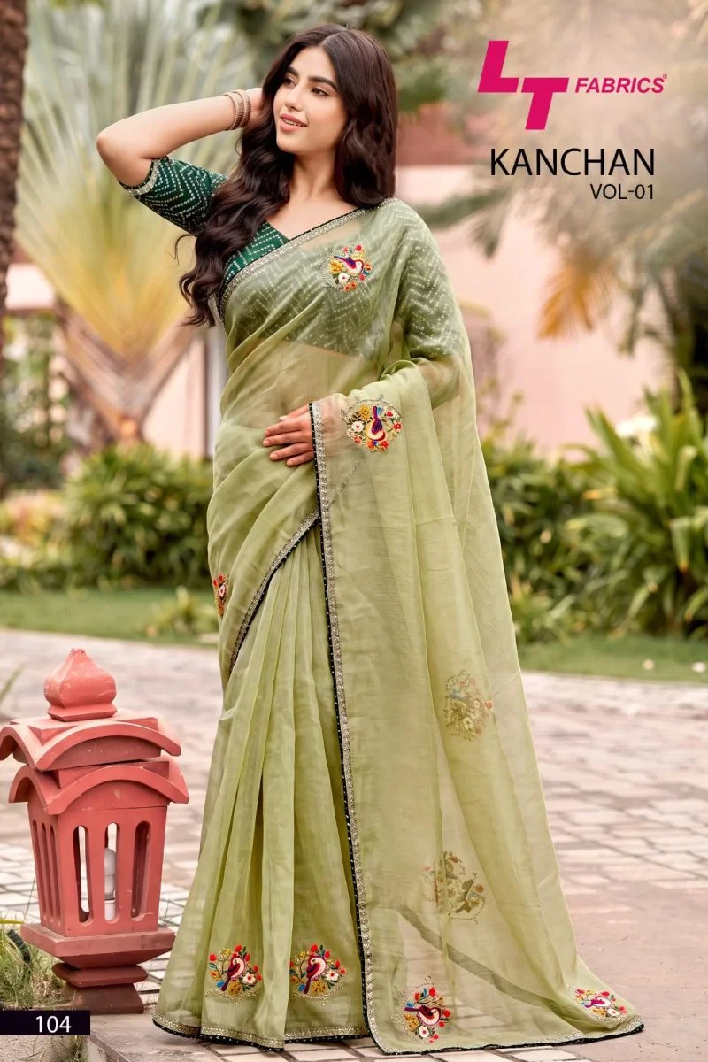 Kashvi Kanchan Vol 1 Linen Cotton Embroidery Work Saree Collection 7