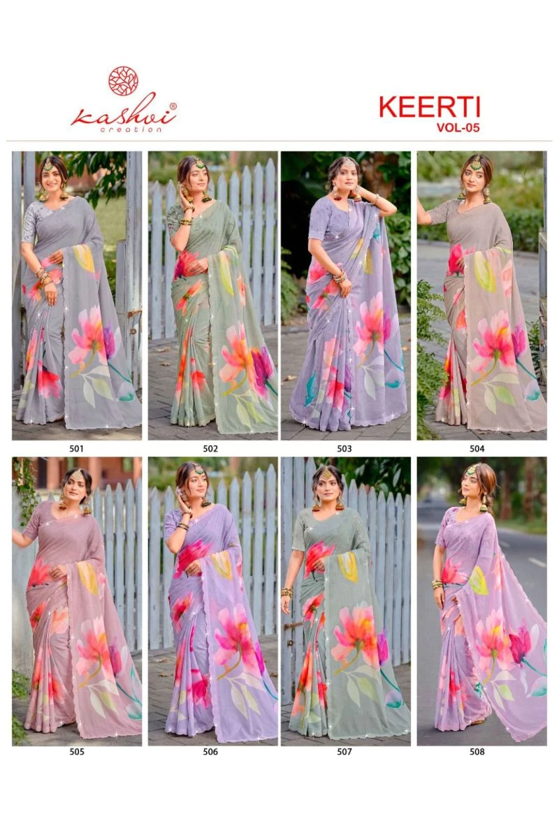 Kashvi Keerti Vol 5 Raga Digital Printed Saree Collection 10