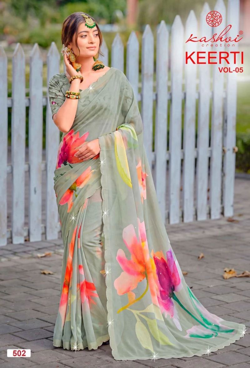 Kashvi Keerti Vol 5 Raga Digital Printed Saree Collection 3