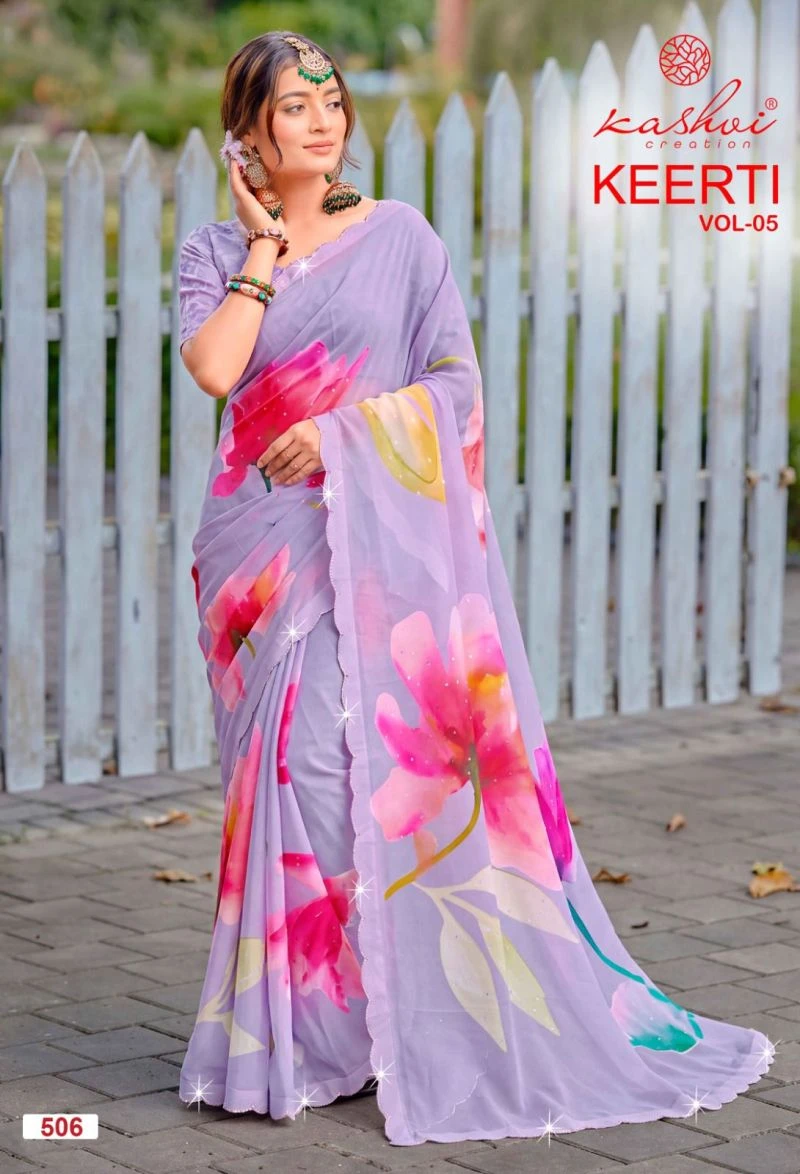 Kashvi Keerti Vol 5 Raga Digital Printed Saree Collection 4