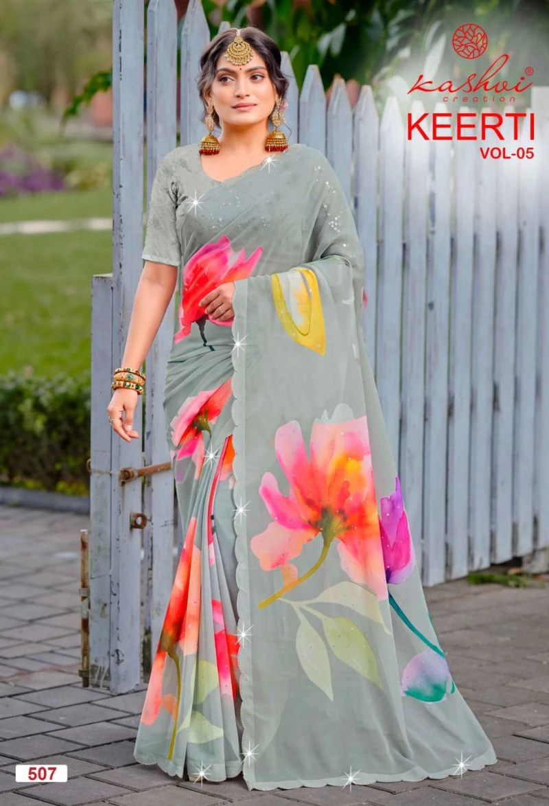 Kashvi Keerti Vol 5 Raga Digital Printed Saree Collection 8