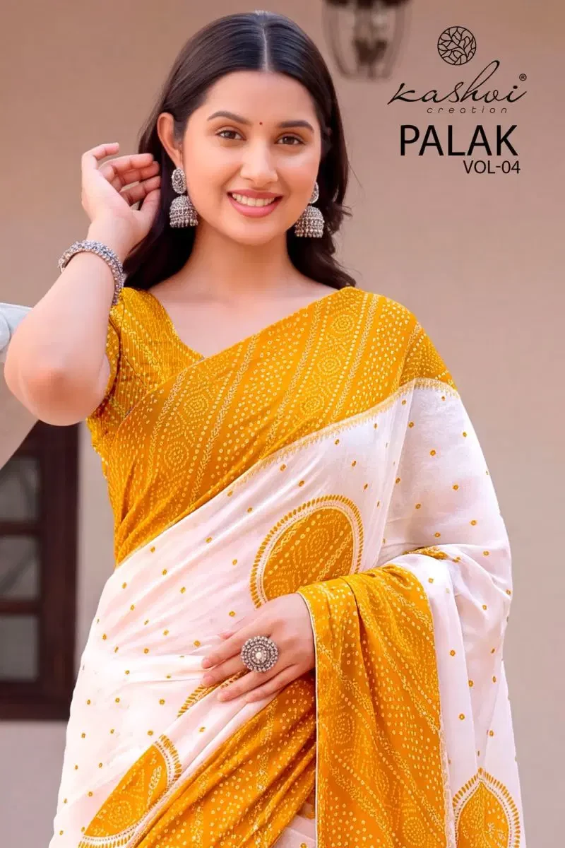 Kashvi Palak Vol 4 Dull Moss Printed Saree Collection
