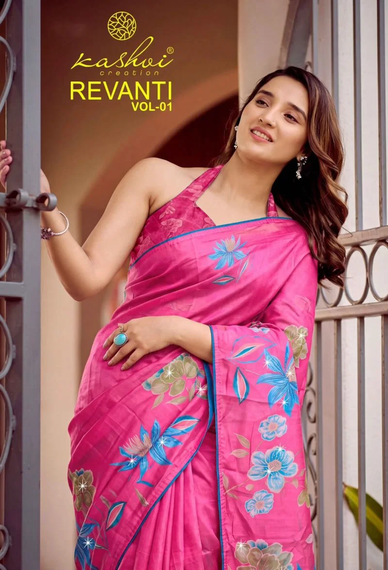 Kashvi Revanti Vol 1 Tesla Digital Printed Saree Collection