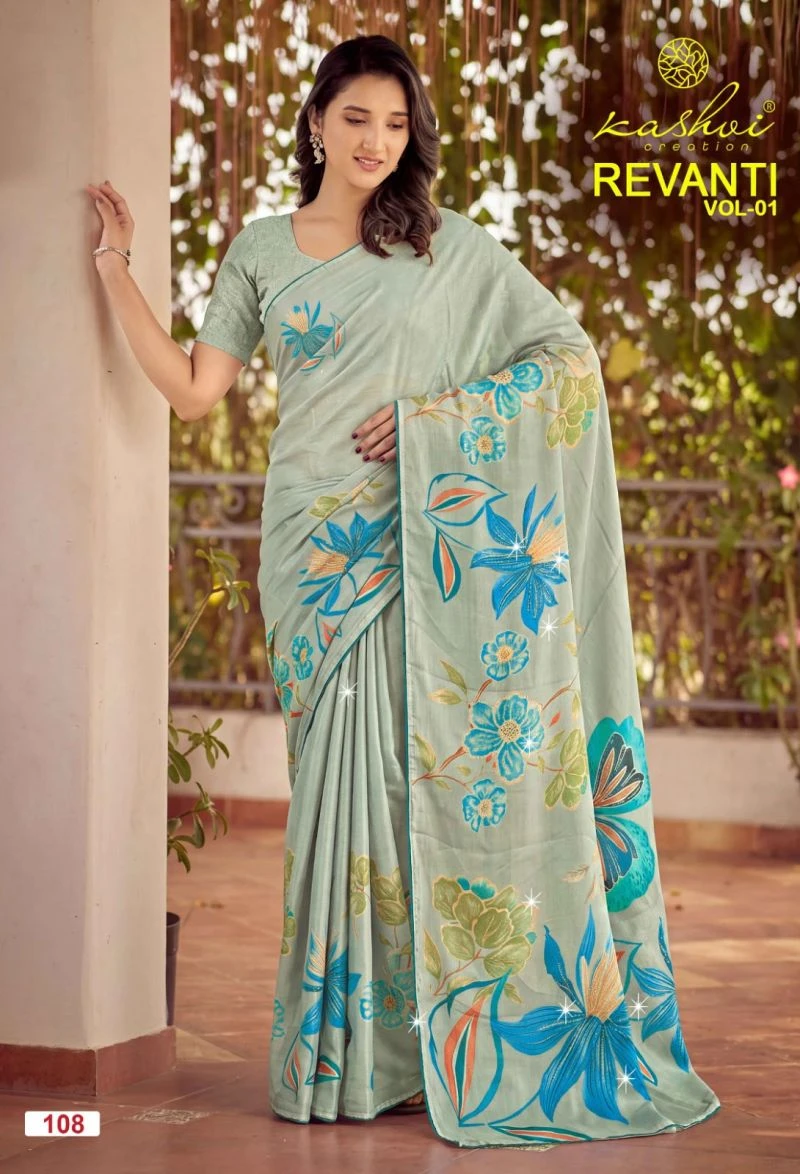 Kashvi Revanti Vol 1 Tesla Digital Printed Saree Collection 3