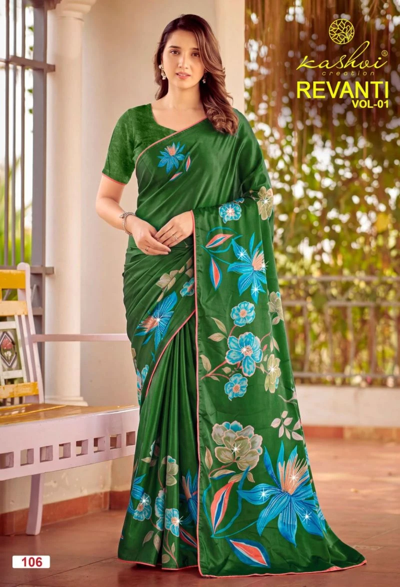 Kashvi Revanti Vol 1 Tesla Digital Printed Saree Collection 4