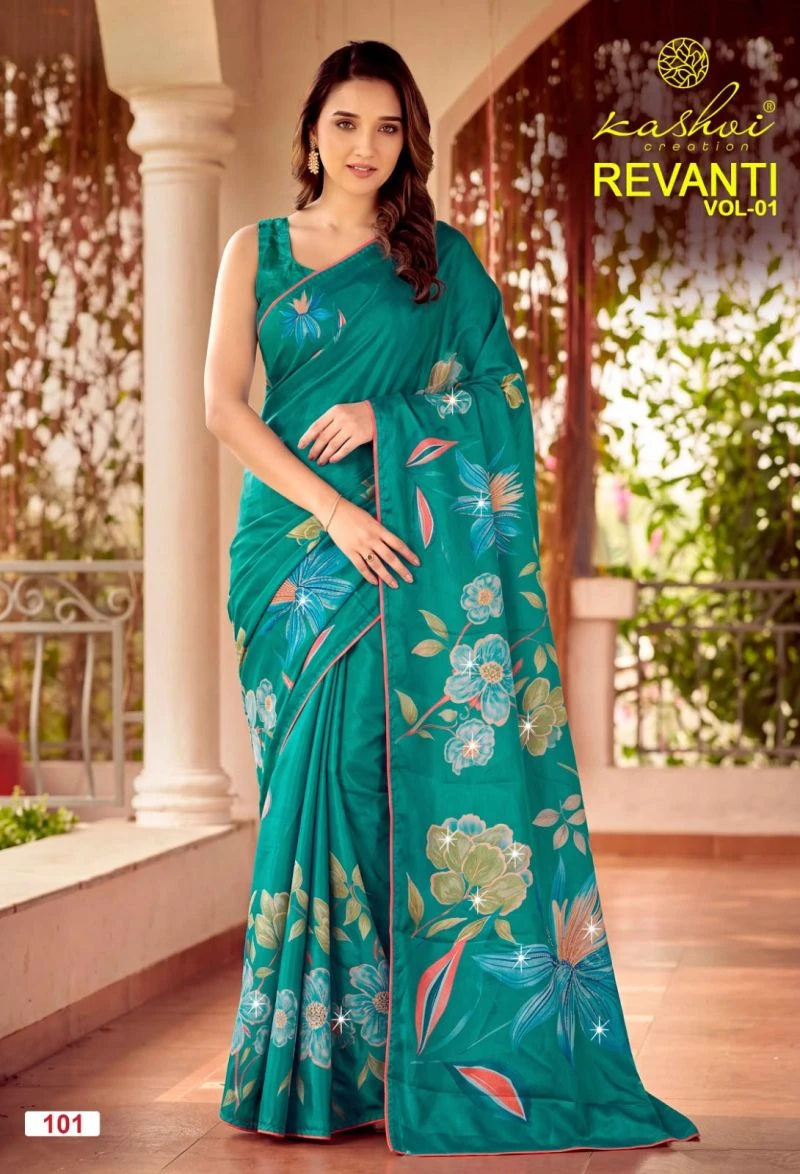 Kashvi Revanti Vol 1 Tesla Digital Printed Saree Collection 6