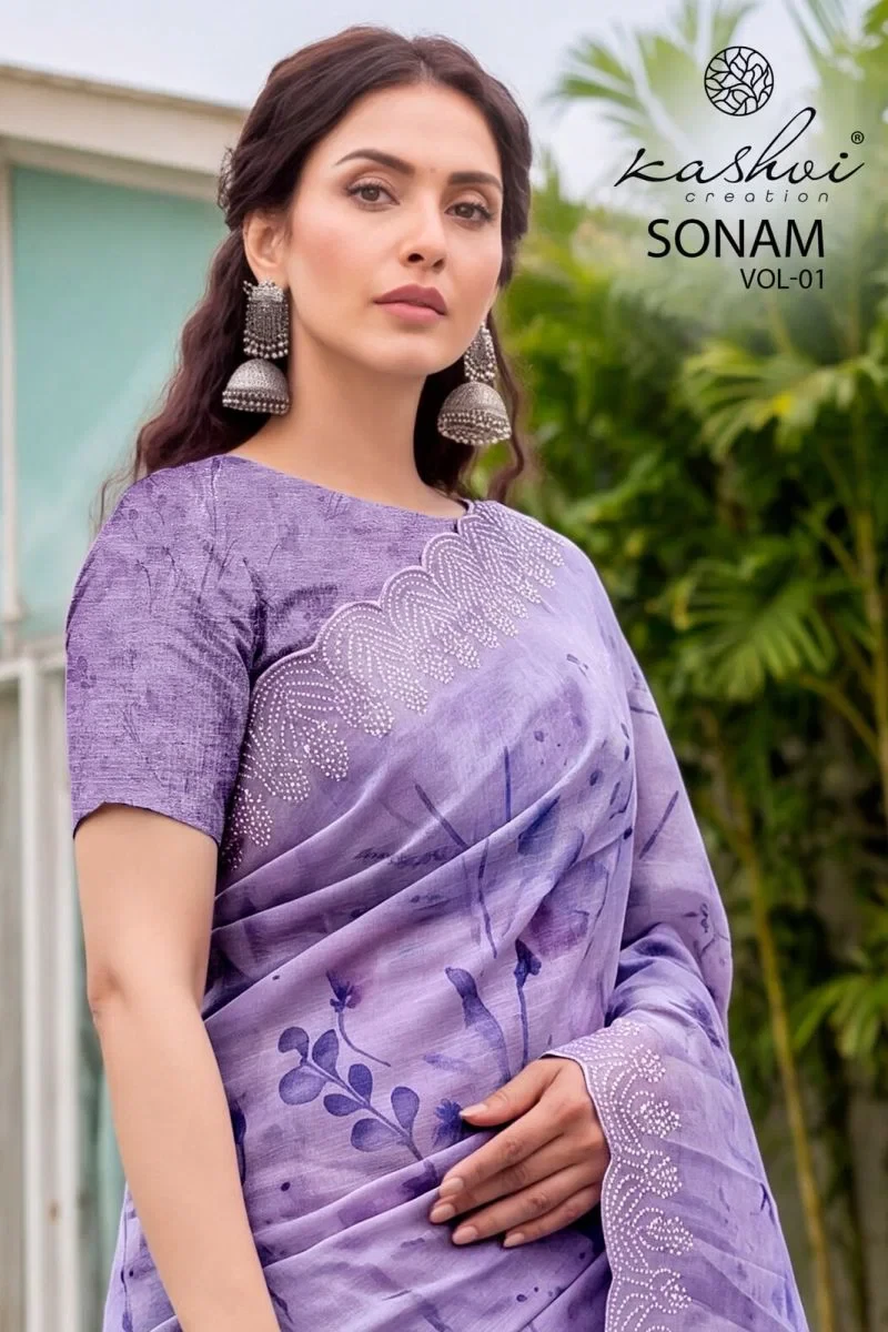 Kashvi Sonam Vol 1 Ice Crush Digital Printed Saree Collection 1