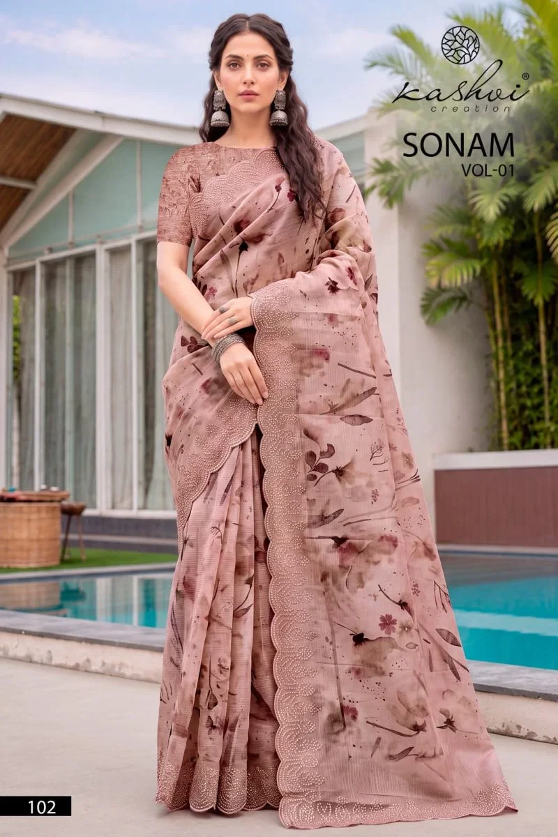 Kashvi Sonam Vol 1 Ice Crush Digital Printed Saree Collection 6