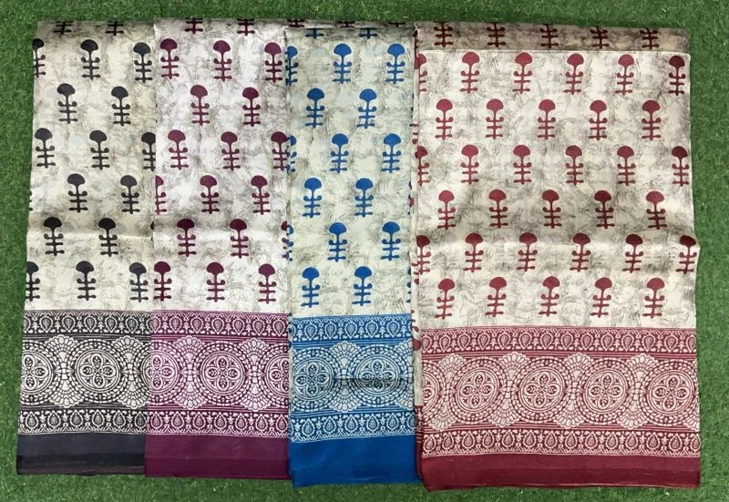 Kavita Vol 1 Cotton Blend Printed Casual Wear Saree Collection 1