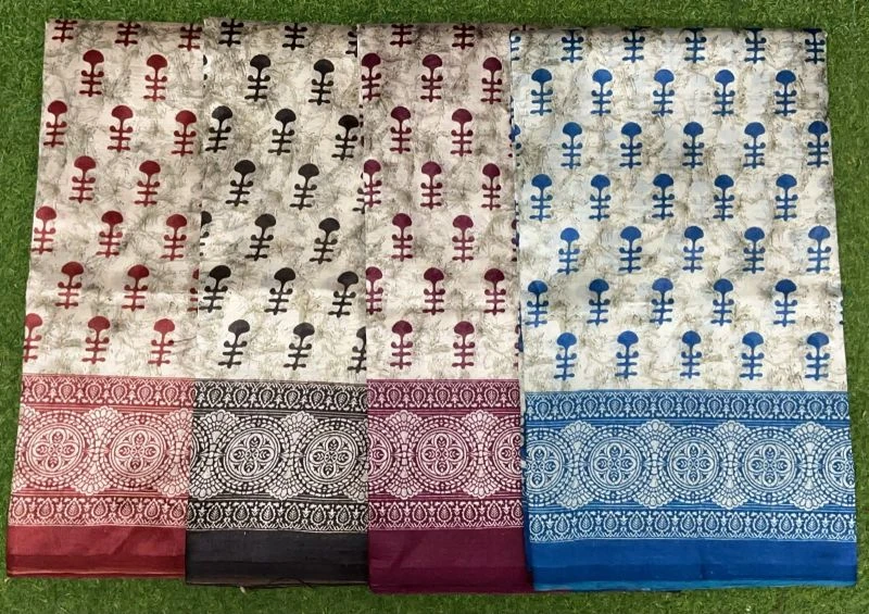 Kavita Vol 1 Cotton Blend Printed Casual Wear Saree Collection 8