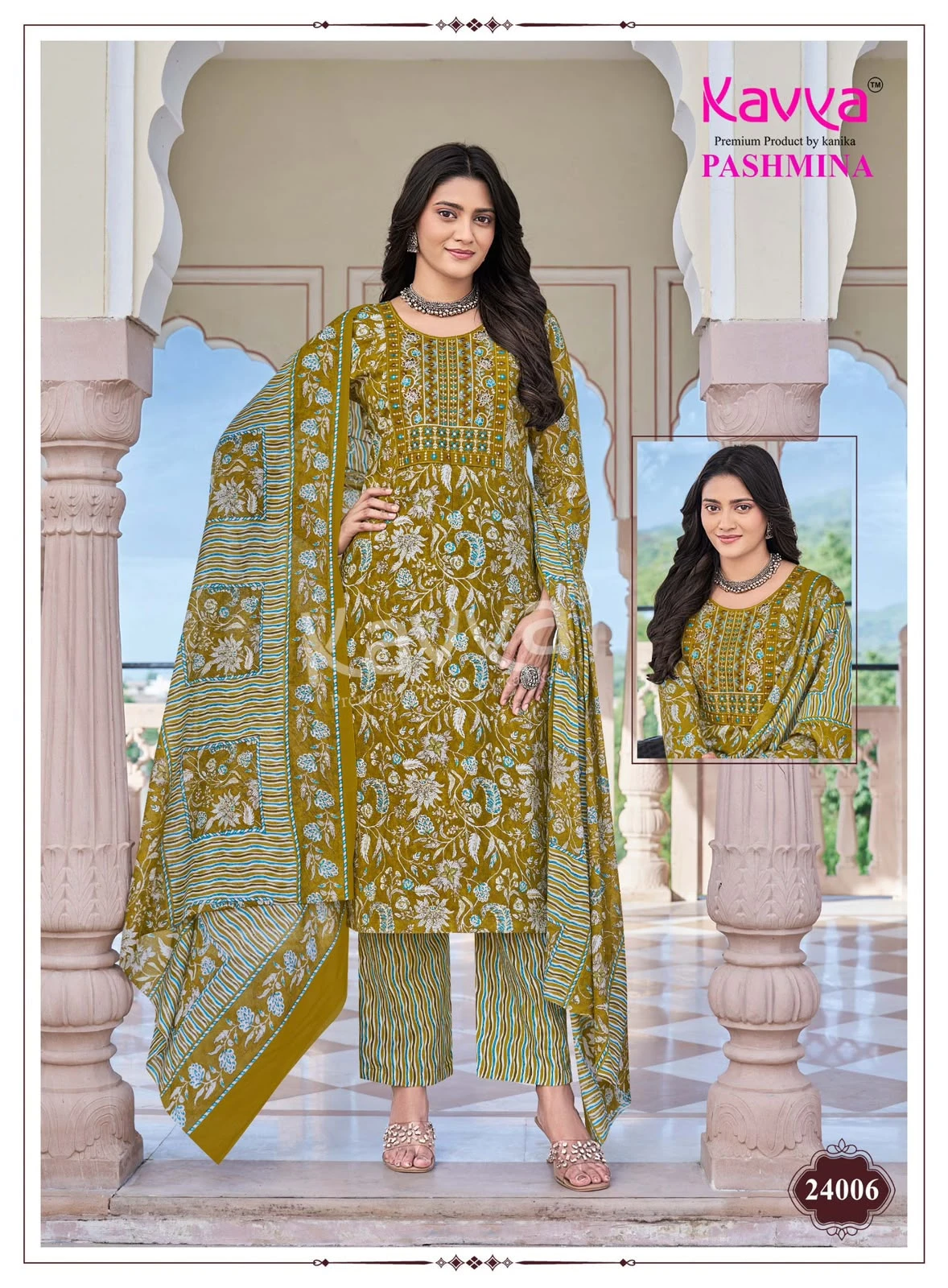 Kavya Pashmina Vol 24 Cotton Suits With Lining 10