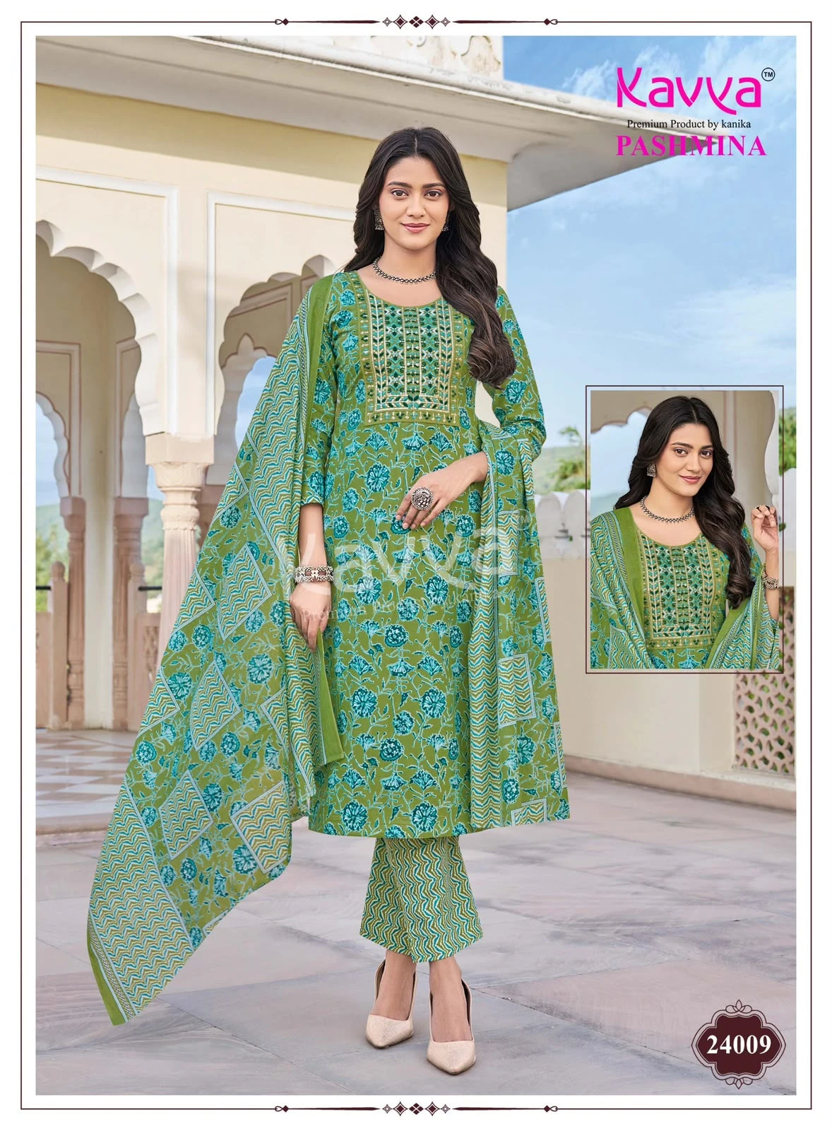 Kavya Pashmina Vol 24 Cotton Suits With Lining 11