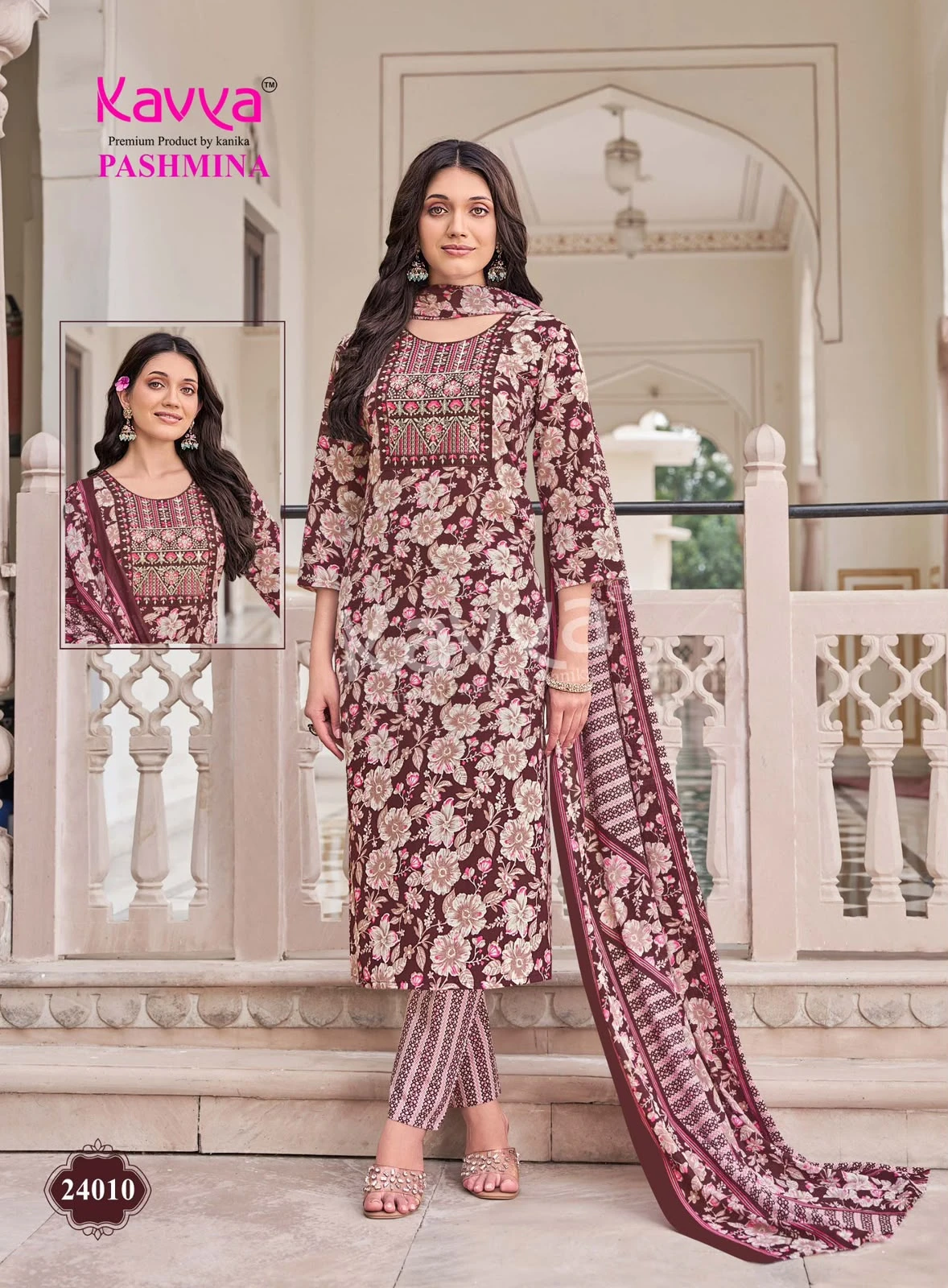 Kavya Pashmina Vol 24 Cotton Suits With Lining 12
