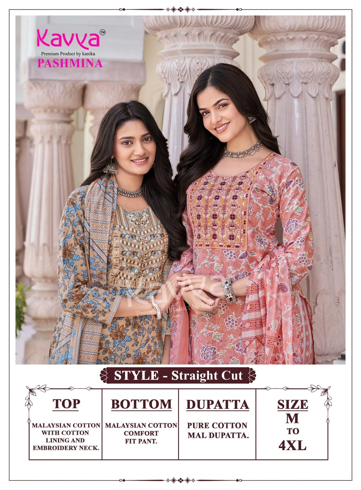Kavya Pashmina Vol 24 Cotton Suits With Lining 2