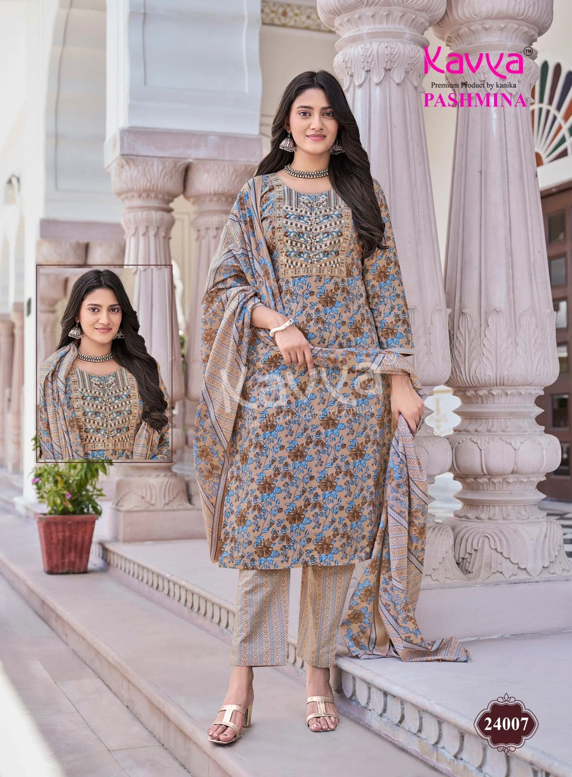 Kavya Pashmina Vol 24 Cotton Suits With Lining 4