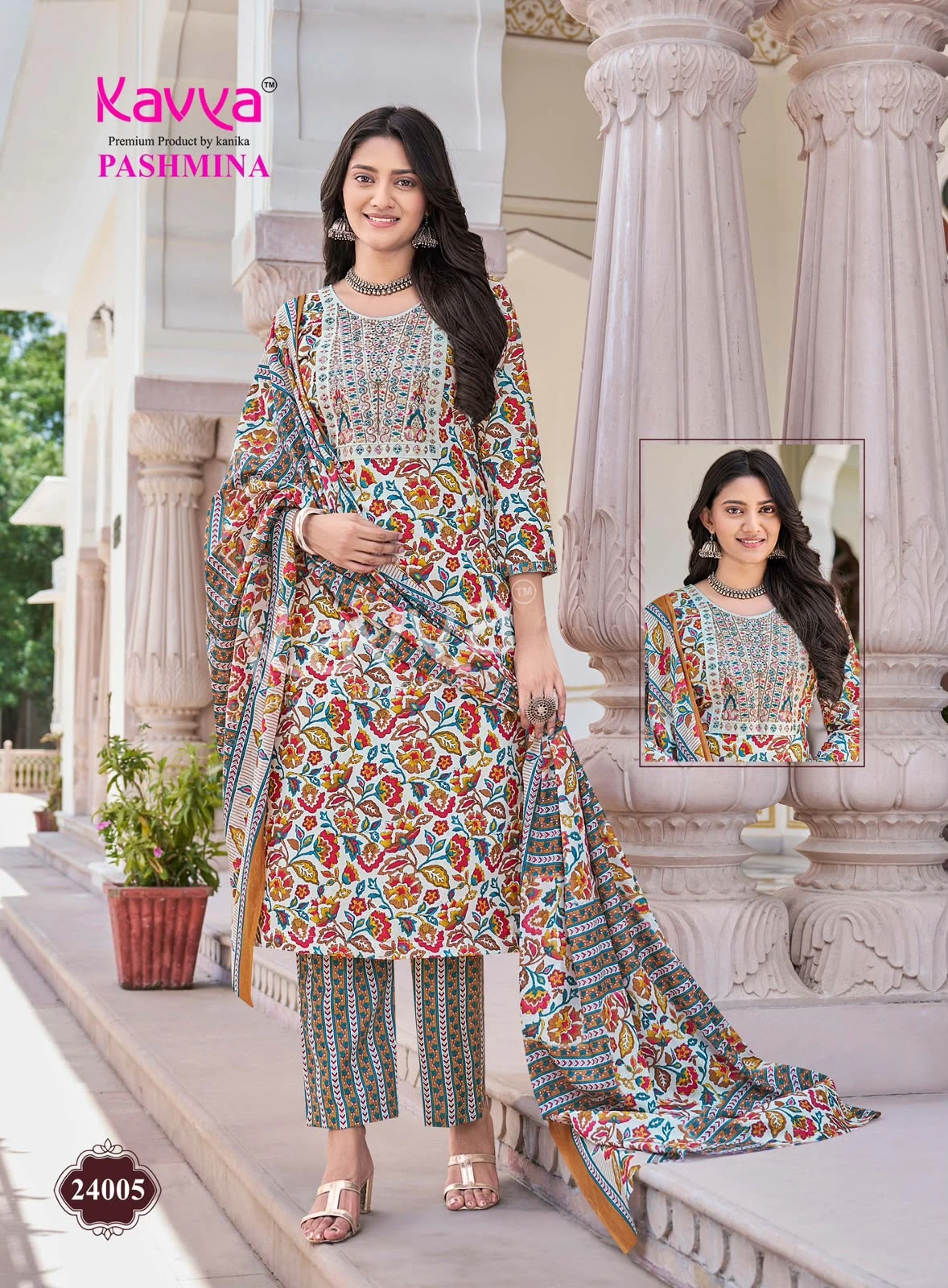 Kavya Pashmina Vol 24 Cotton Suits With Lining 9