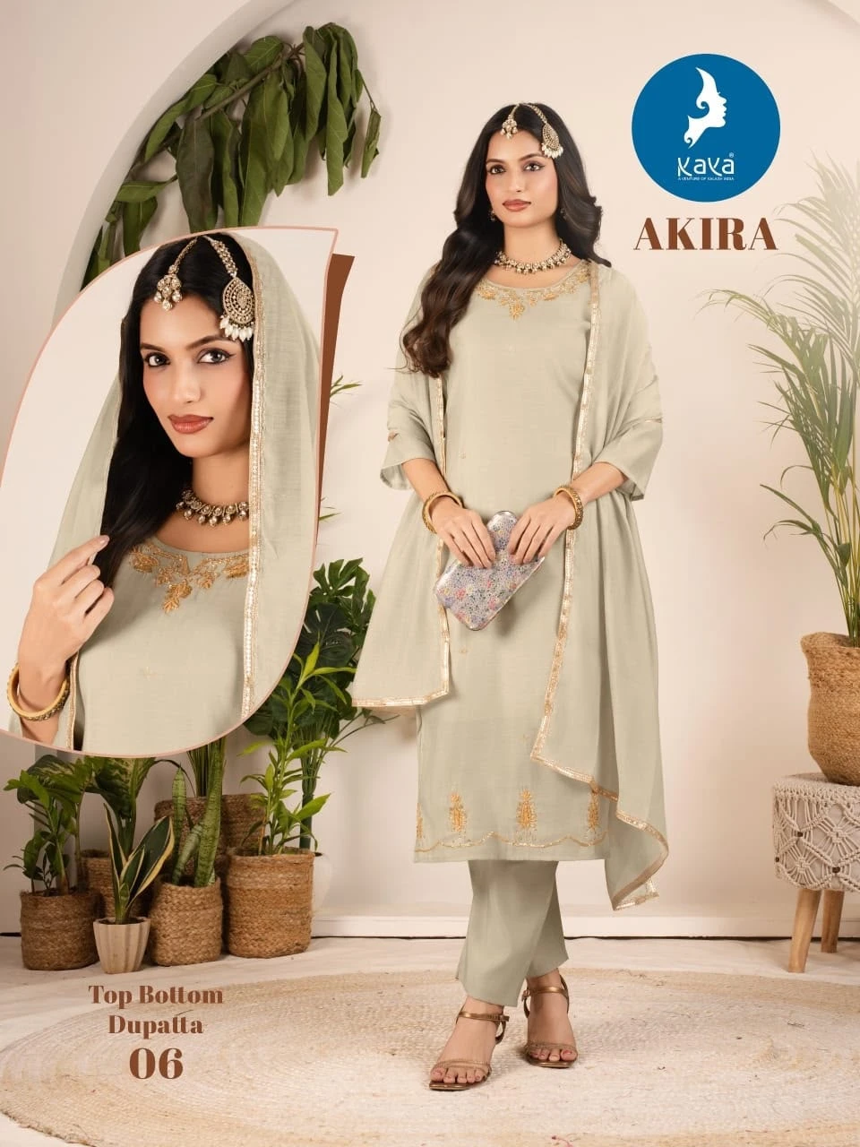 Kaya Akira Mull Chanderi Salwar Suit Catalogue 4