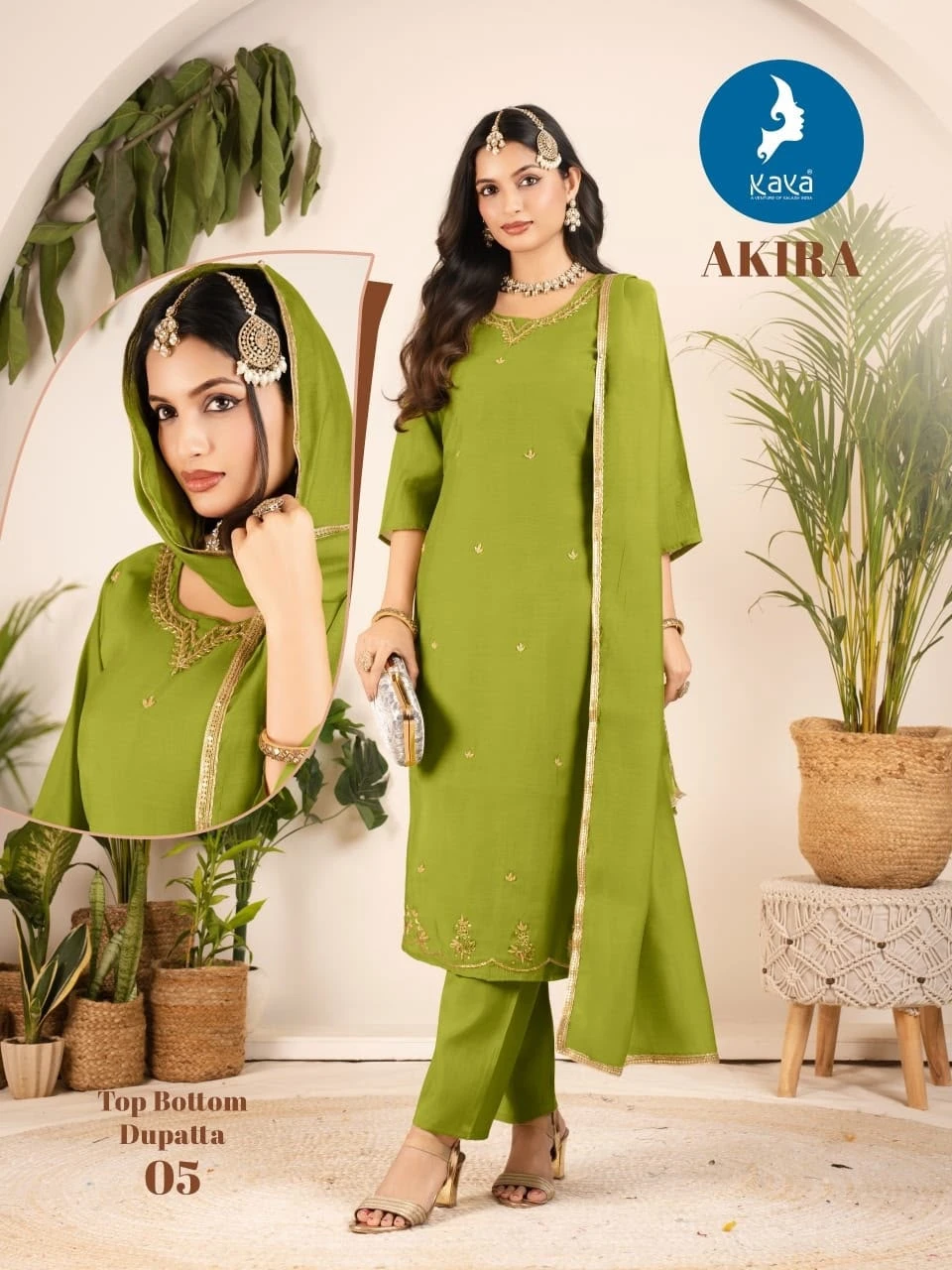 Kaya Akira Mull Chanderi Salwar Suit Catalogue 5