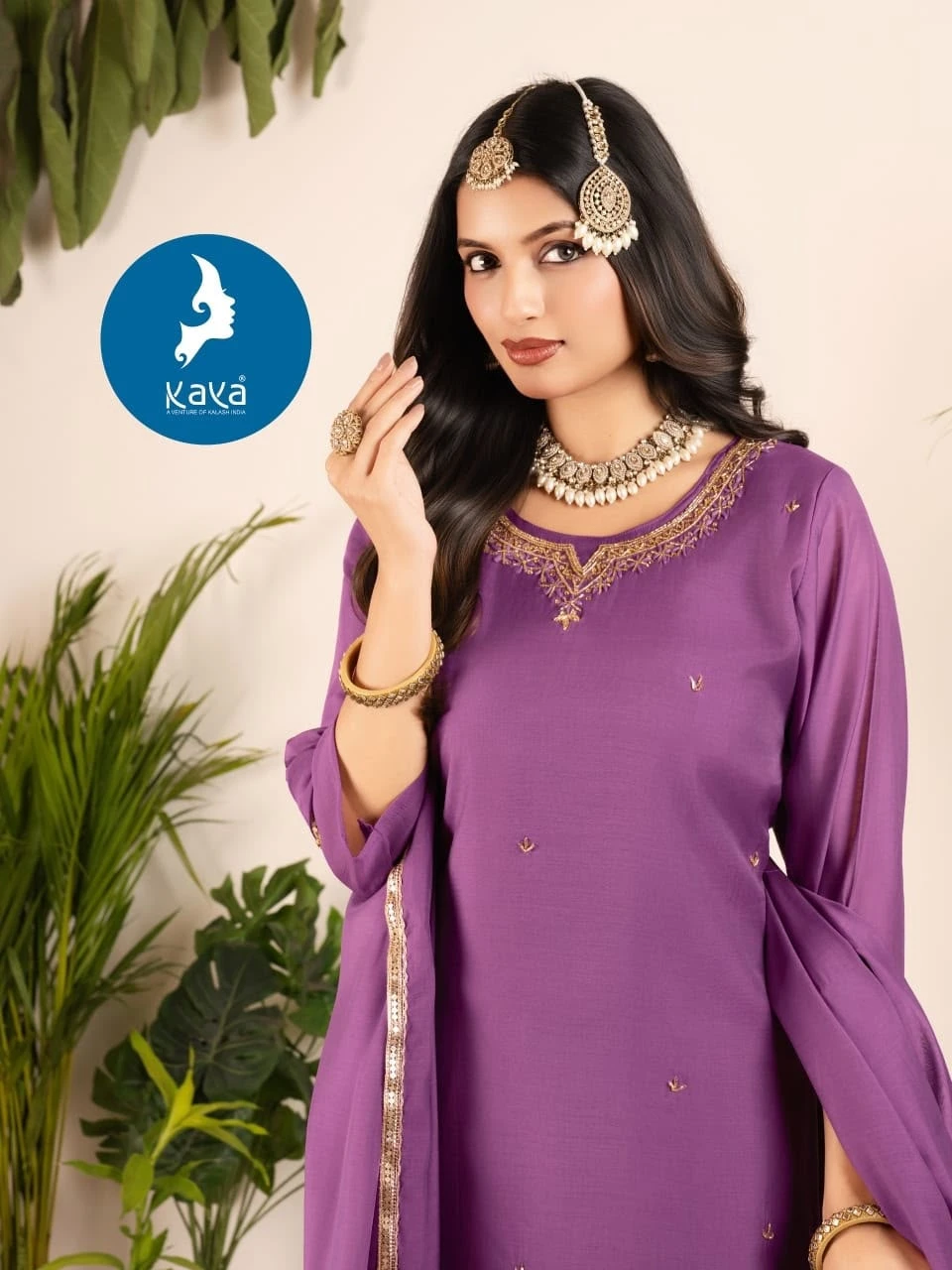 Kaya Akira Mull Chanderi Salwar Suit Catalogue 6