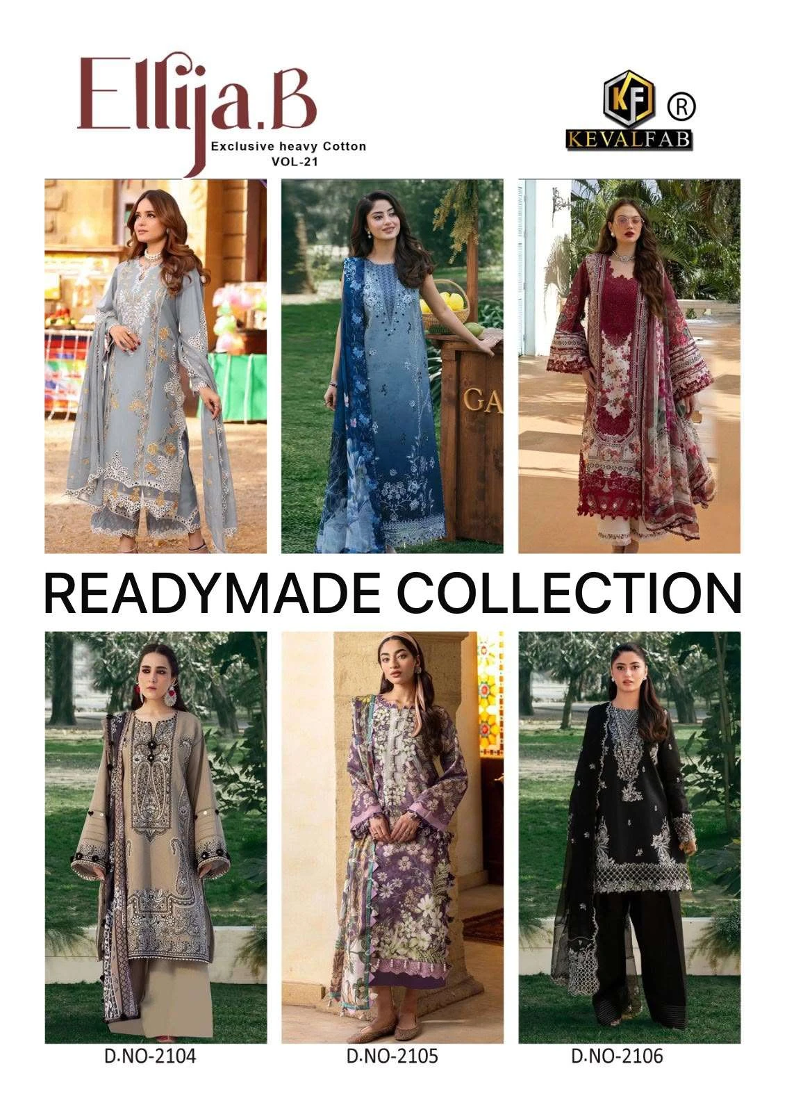 Keval Fab Ellija B Vol 21 Ready Made Collection - Readymade Dress 8