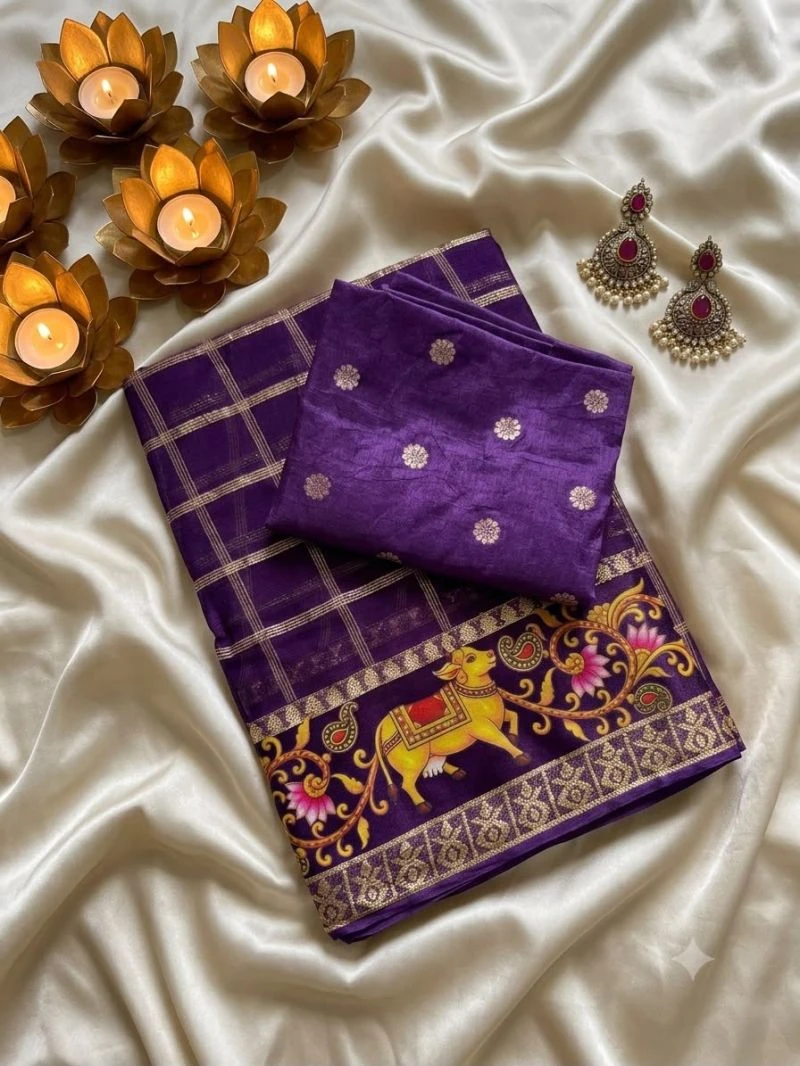 Kf 1 Viscose Georgette 3d Print Border Saree Collection 6