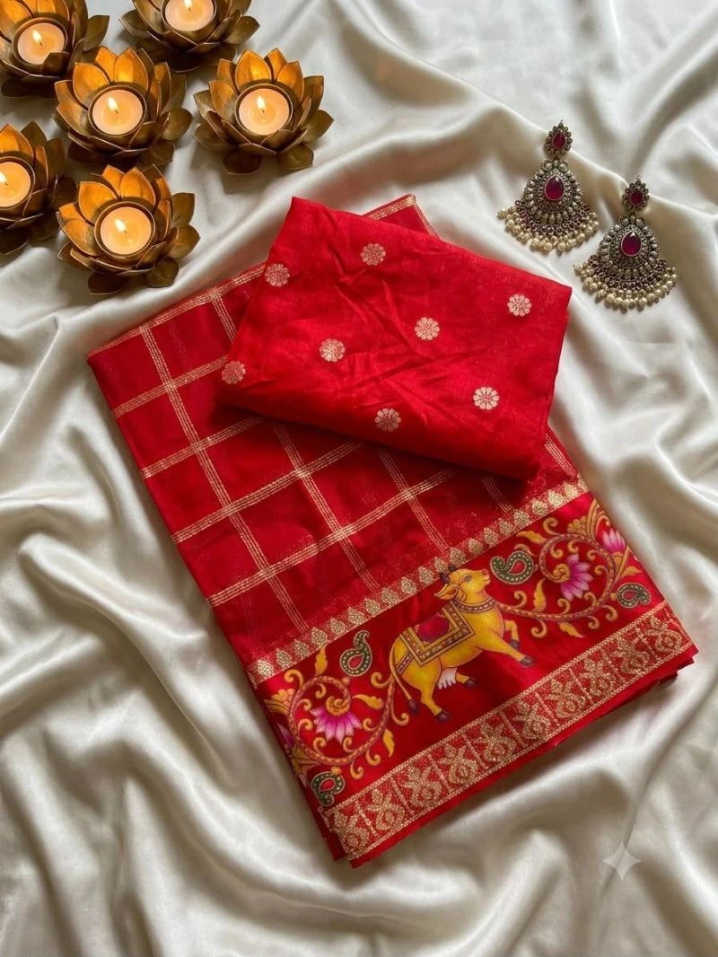 Kf 1 Viscose Georgette 3d Print Border Saree Collection 8