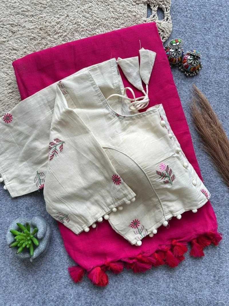 Khadi Vol 48 Khadi Cotton Saree with Khadi Blouse Collection 14
