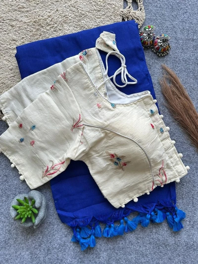 Khadi Vol 48 Khadi Cotton Saree with Khadi Blouse Collection 3