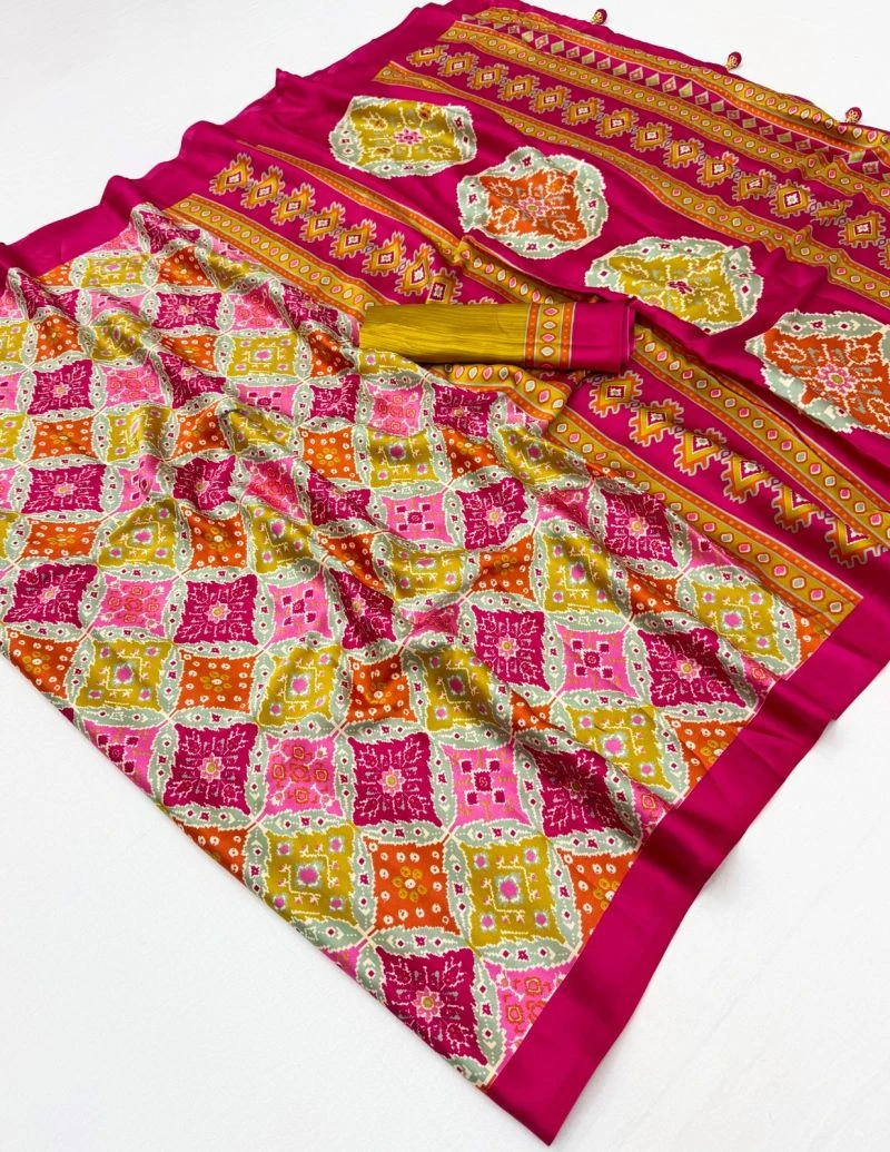 Lux Vol 47 Semi Modal Printed Fancy Saree Collection 2