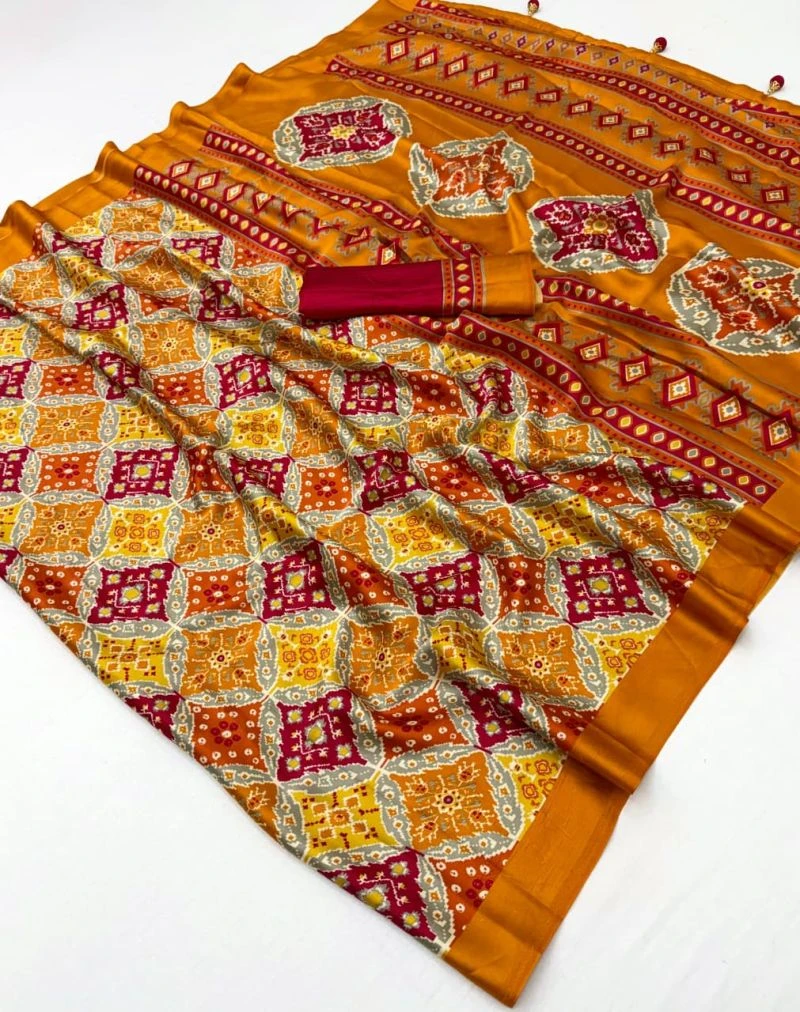 Lux Vol 47 Semi Modal Printed Fancy Saree Collection 3