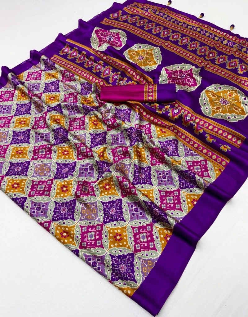 Lux Vol 47 Semi Modal Printed Fancy Saree Collection 7
