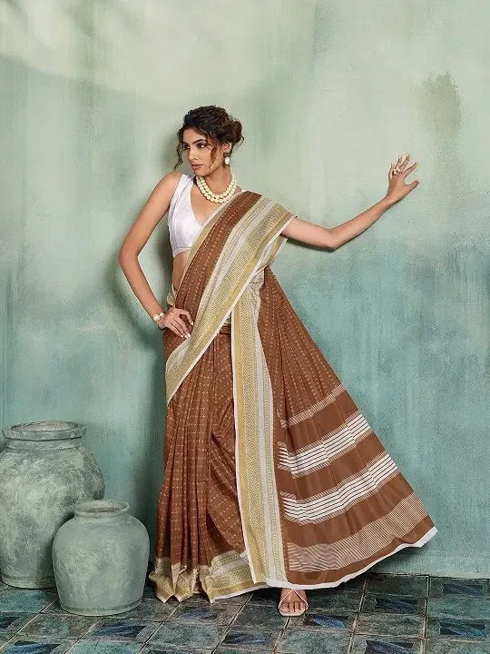 Maahi 240 Soft Mal Cotton Party Wear Printed Saree Collection