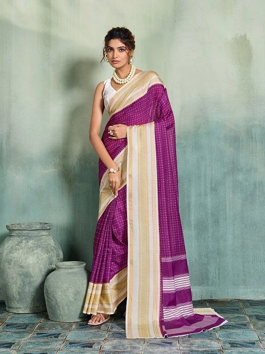 Maahi 240 Soft Mal Cotton Party Wear Printed Saree Collection 5