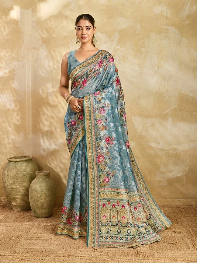 Maahi 242 Cotton Silk Party Wear Zari Weaving Saree Collection 1