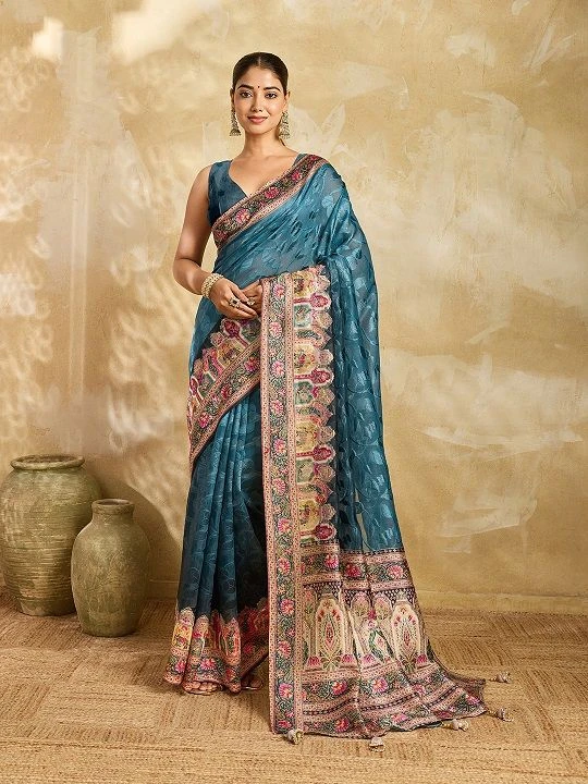 Maahi 242 Cotton Silk Party Wear Zari Weaving Saree Collection 2