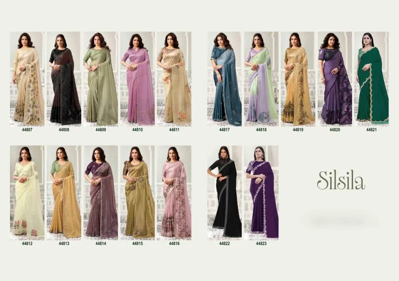 Mahotsav Norita 44800 Silsila Organza Tissue Designer Saree Collection 14