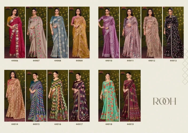 Mahotsav Norita 44900 Rooh Silk Sequence Work Designer Saree Collection 10