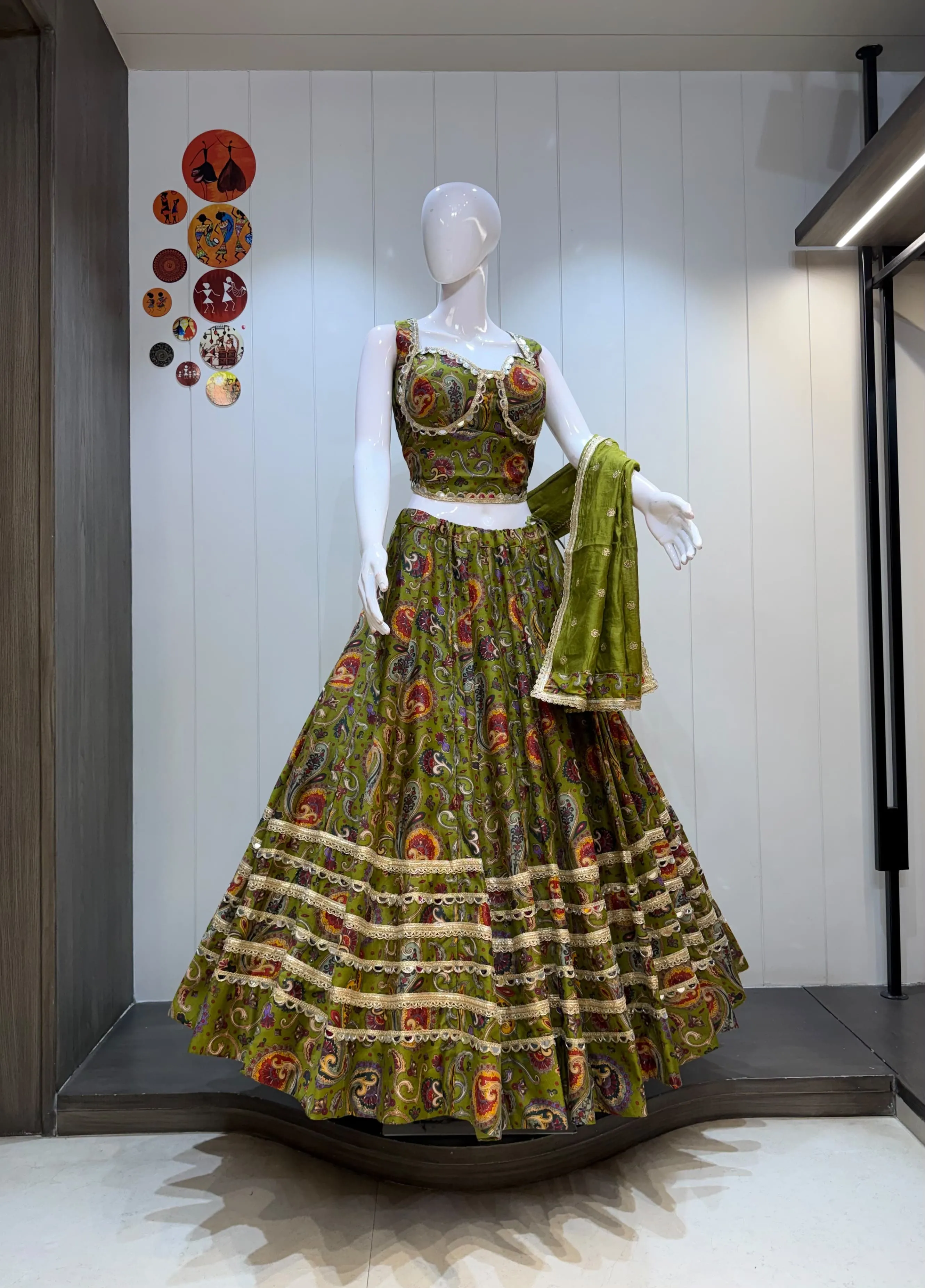 Malaika Pure Vatican Cotton Lehenga Choli 5