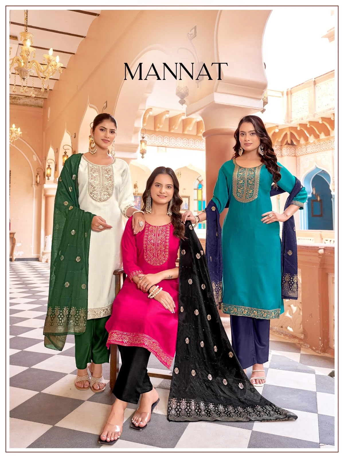 Mannat Gadhwal Silk Readymade Suits Wholesaler 1