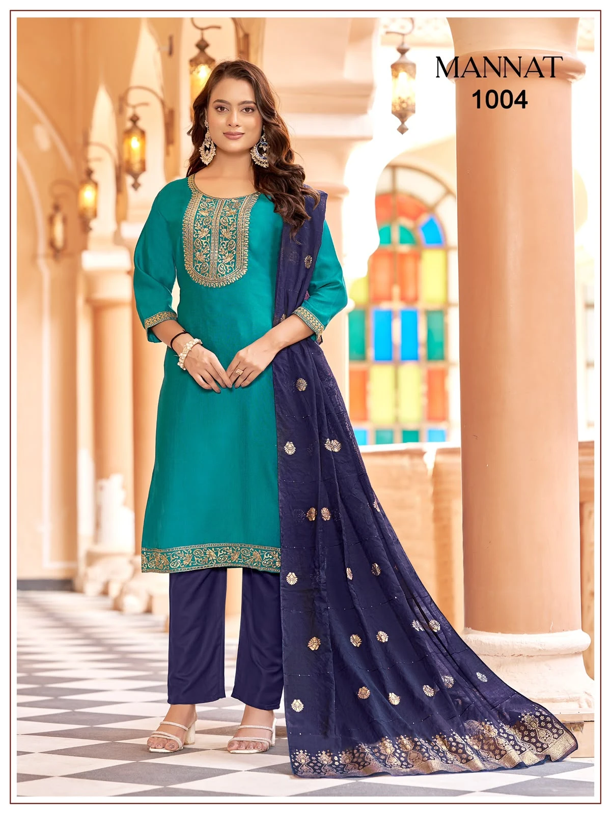 Mannat Gadhwal Silk Readymade Suits Wholesaler 12