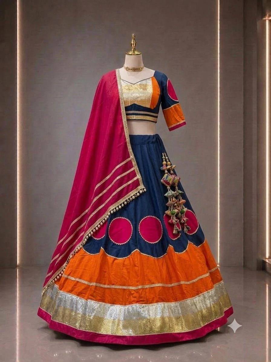 Mayara Pure Cotton Blooming Lehenga Choli With Heavy Lampi Border 3