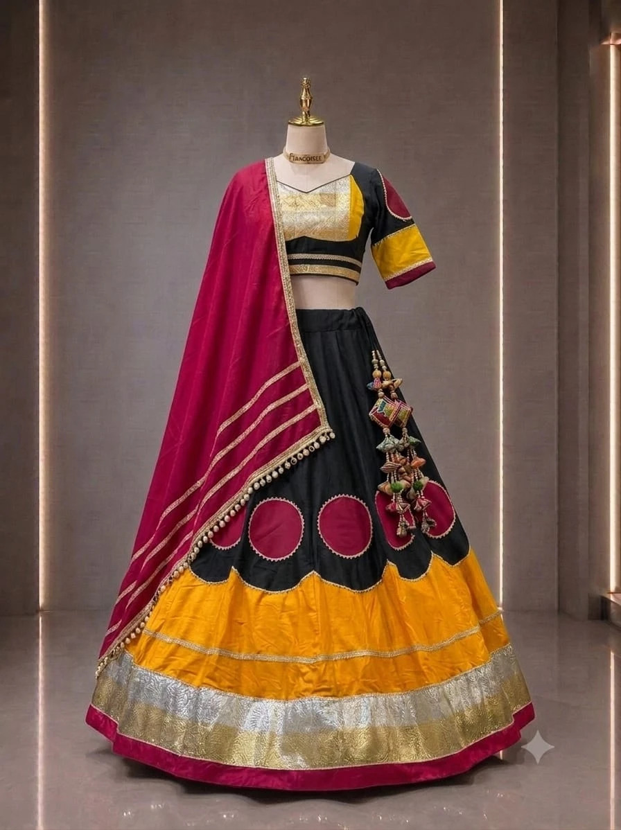 Mayara Pure Cotton Blooming Lehenga Choli With Heavy Lampi Border 4