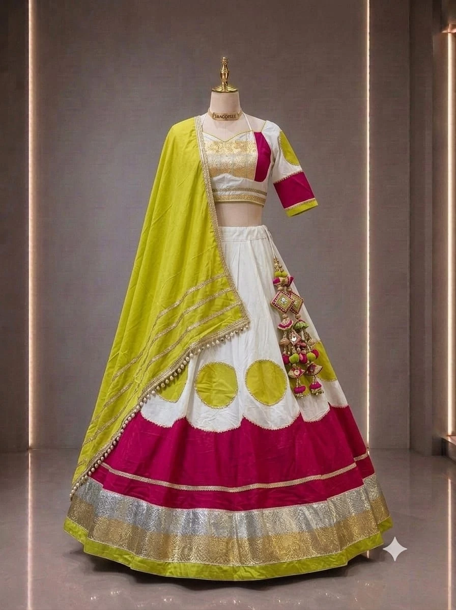 Mayara Pure Cotton Blooming Lehenga Choli With Heavy Lampi Border 5