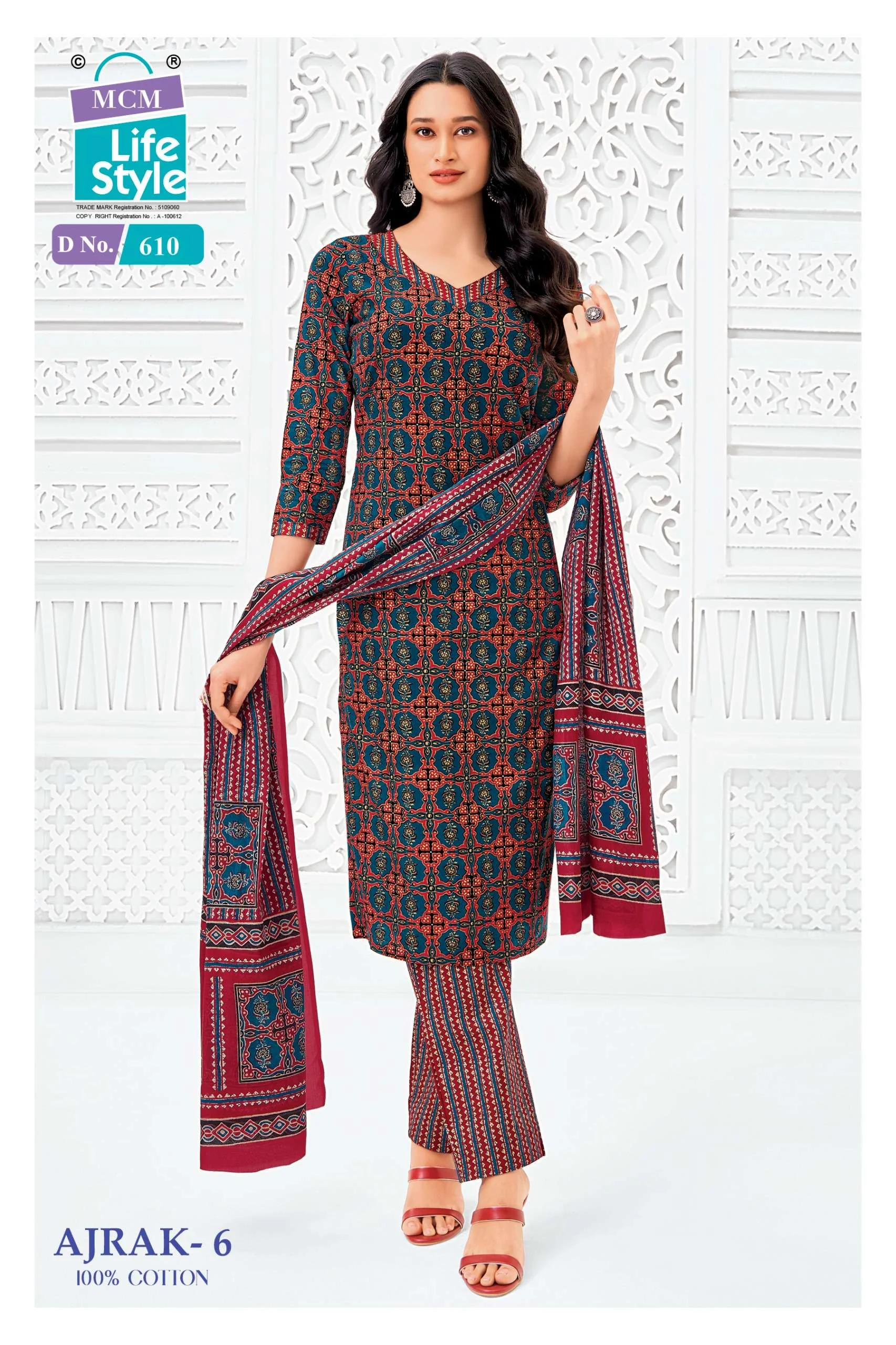 MCM Lifestyle Ajrak Vol 6 Ready Made Collection - Readymade Dress 10