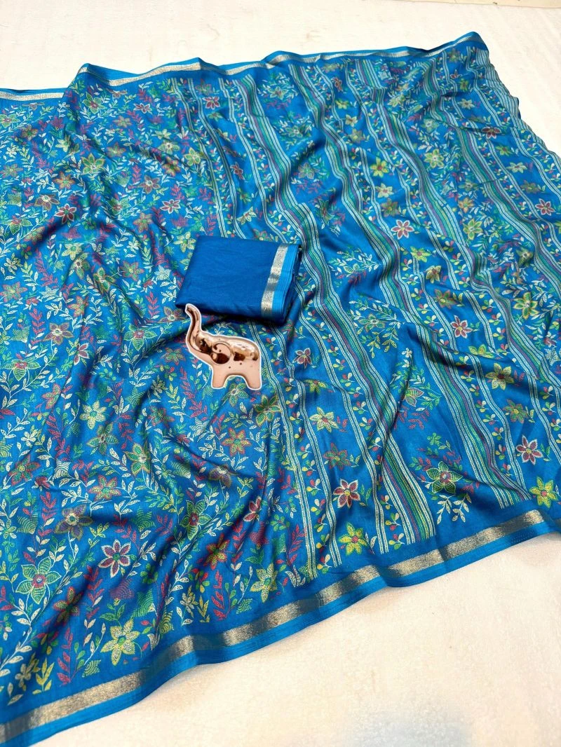 Md Apple 2 Tusser Silk Printed Saree Collection 12