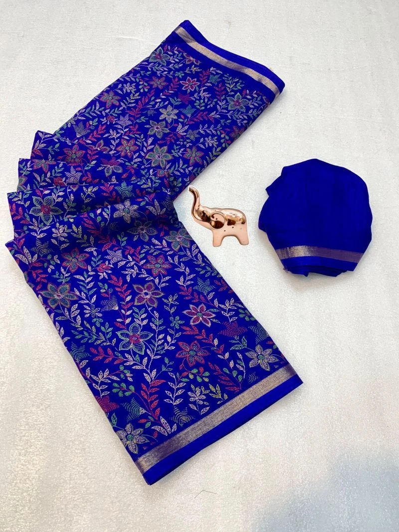 Md Apple 2 Tusser Silk Printed Saree Collection 13