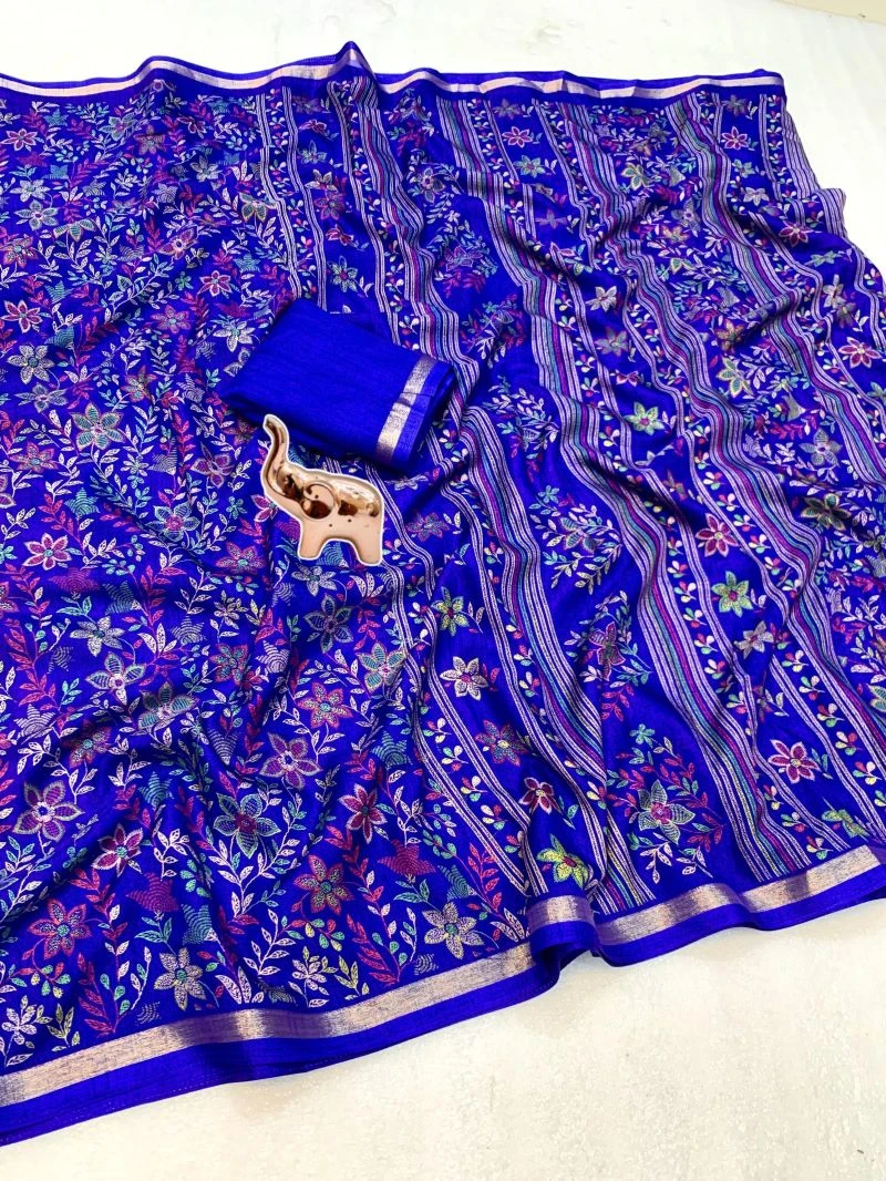 Md Apple 2 Tusser Silk Printed Saree Collection 17