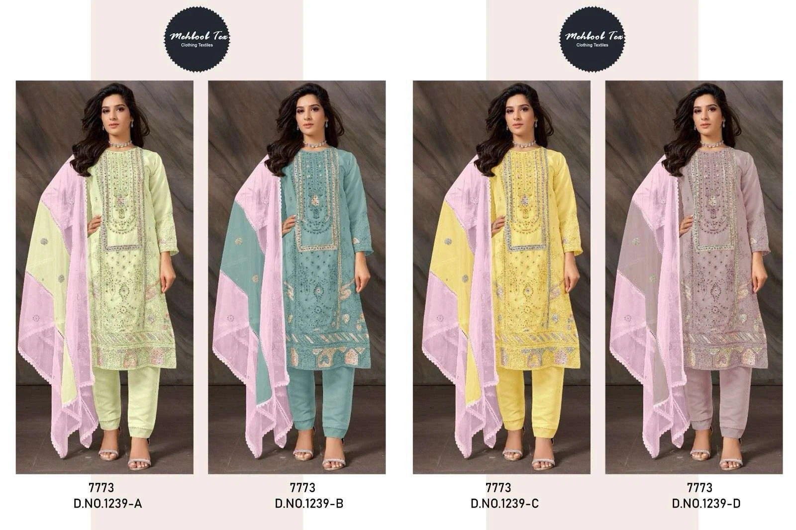 Mehboob Tex Design No - 1239 Abcd 2