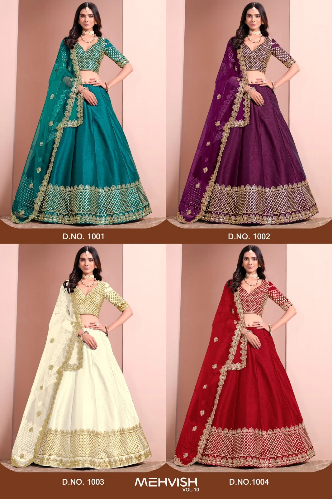 Mehvish Vol 10 Art Silk Stylish Wear Lehenga Choli Catalog 6