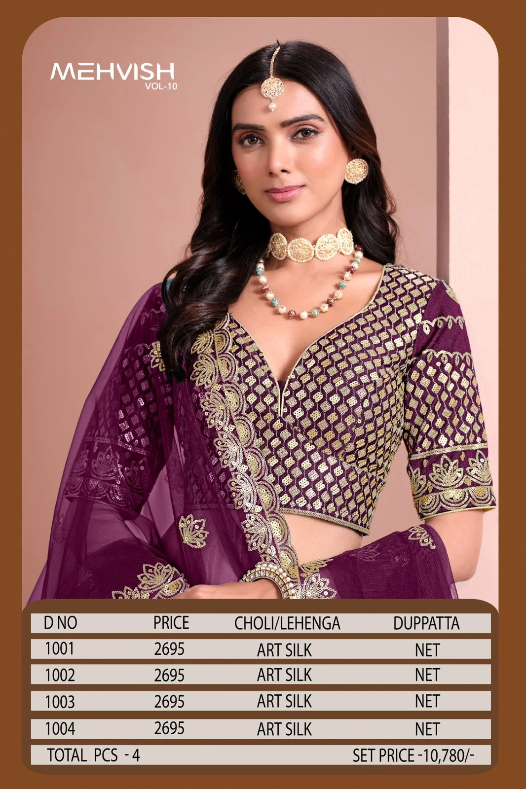 Mehvish Vol 10 Art Silk Stylish Wear Lehenga Choli Catalog 7